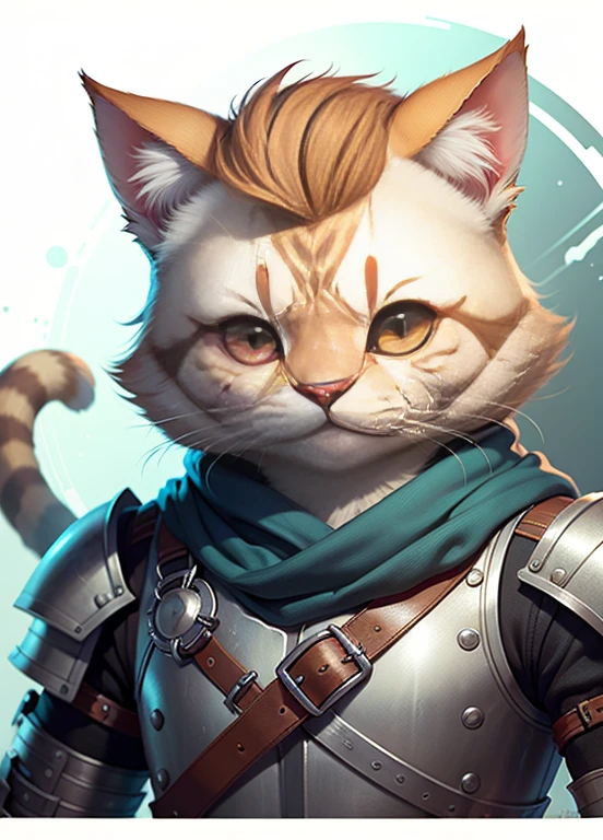 c4ttitude gato siames com roupa de raiden do mortal kombat, cartaz de propaganda