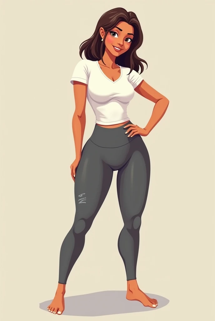 Create a logo for a line of leggings with more realistic female figures