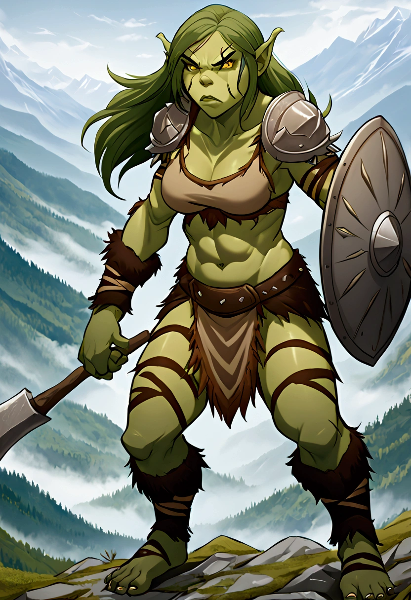 score_9,score_8_up,score_7_up, source_anime, anthro, kemono style, aegis, all red scalie girl, tall and toned body, white eyes, black ram horns, tail, wearing barbarians armor, holding a giant greatsword with one hand, on a battlefield, surrounded by scared soldiers, screaming and yelling, angry, outdoors,