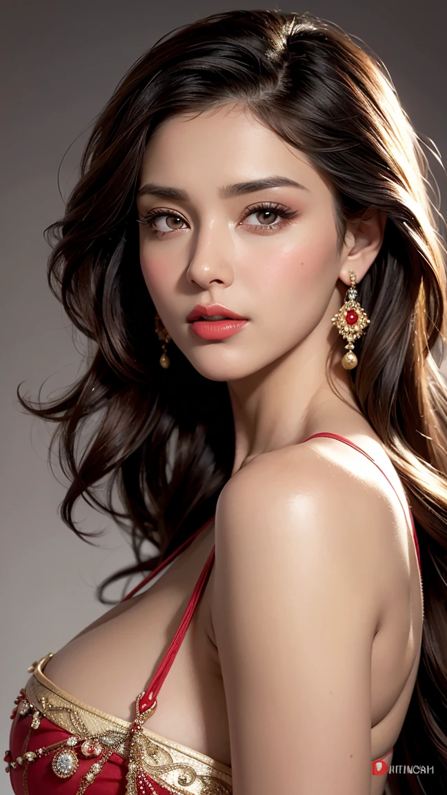 Beautiful city college girl, masterpiece, light makeup, red lips, silver hair, long messy hair, cityscape background, beautiful and elegant. Very fine details, masterpiece, authentic texture, realism of movie lighting, perfect work, 16k, HD, exquisite features, blue eyes, Japanese idol, beautiful face, cute smile, brown hair, beautiful hair, glamorous, Big breasts, big breasts, big breasts, cleavage, erect nipples, greasy muscles, glowing skin, tanned, glowing dark skin, wearing a sexy camisole, front view, big, patchy eyes, smooth skin, earrings , necklace, tattoo
