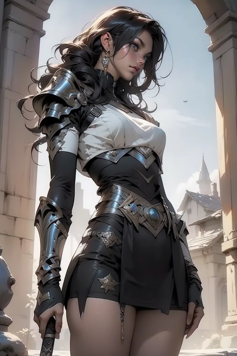 Destroyed Fortress, mutated, elder devil, queen, female creature, armor, bandages,