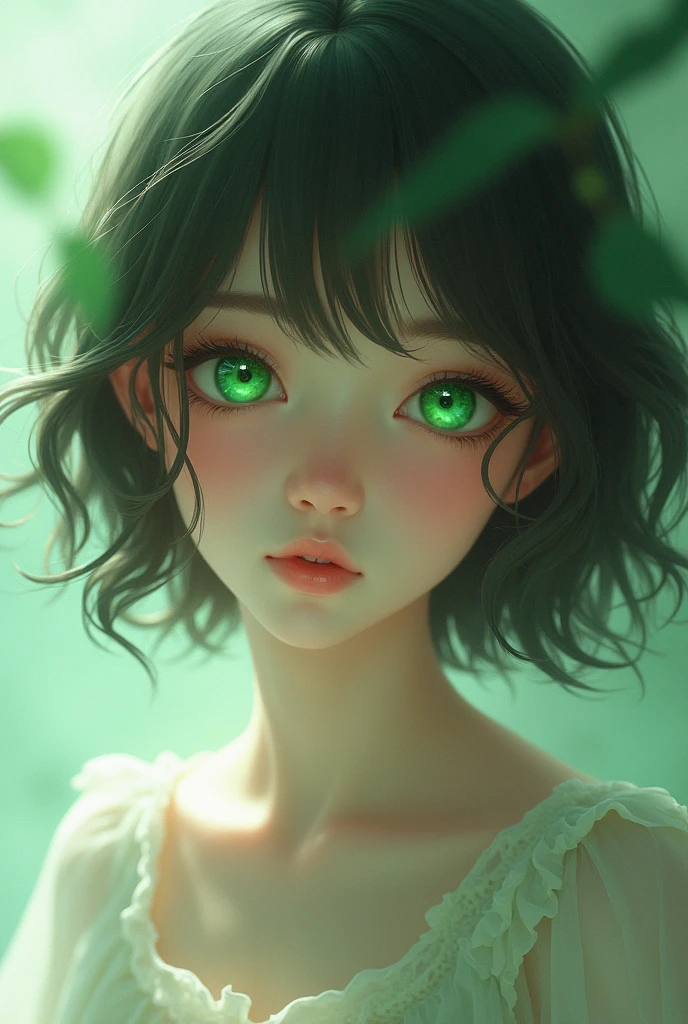 Fille yeux vert