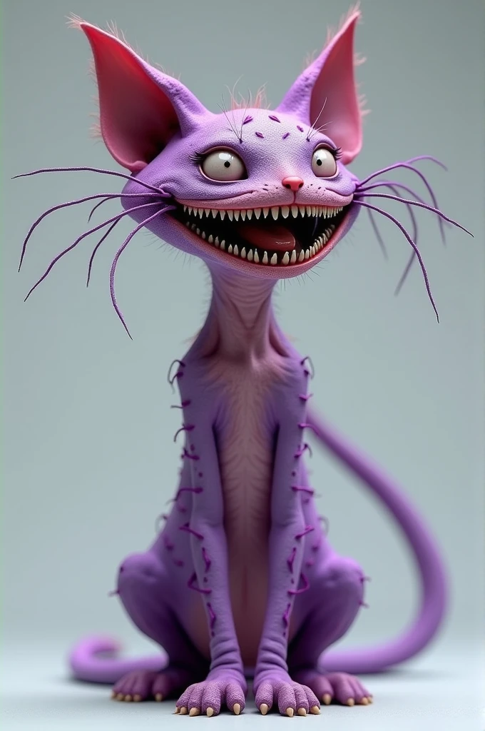Nsfw, Pokémon, a male rattata, feral, standing on a couch, smiling, seductive, looking at viewer, tapering penis and testicles