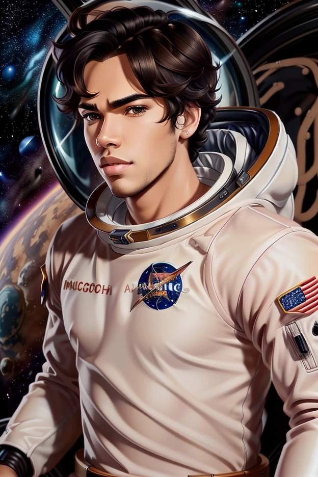 John Singer Sargent portrait painting of an astronaut