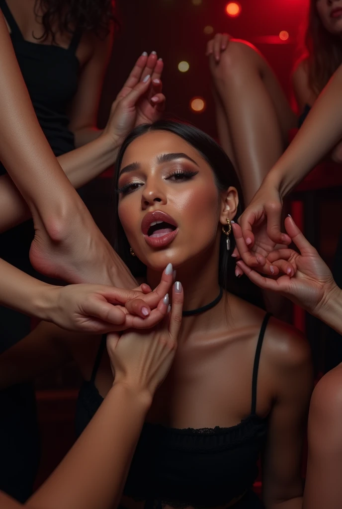 Pov when you see Cardi B&#39;s mom has 4 arms and her hands are like a goddess when at home. HD, cinematic 14K, realface