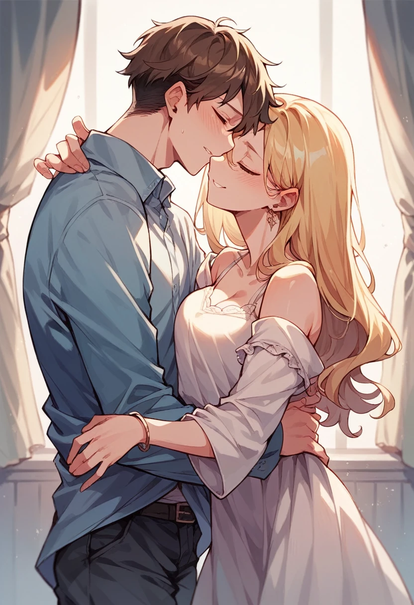 Official art,masutepiece,Best Quality,High resolution,Beautiful Japan,NSFW,BREAK,((1man with 1woman,Having sex)),View from the side,doggystyle, Smile,Vaginal Sex,