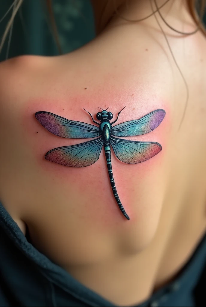 person(painted bodies) him: fantastic dragonfly