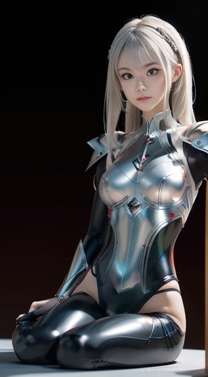 ((Ultra-thin illustration, 8k, Tabletop :1.2, Sharp focus :1.2, Written boundary depth:1.2)), Beautiful female swordsman, Absurd, Highly detailed face and skin texture, Silver Hair, Jet Black Armor, Flame Armor, Burning Cape, Flaming Sword, Determination to overcome sadness, There is a hint of determination in your kind eyes , Strong Soul