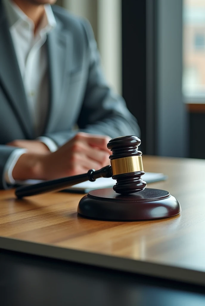 Law, legal judgement, legistration, litigation, court verdict, judicial system and civil right and social justice concept with judge gavel on law textbook in attorney law firm, lawyer business office
