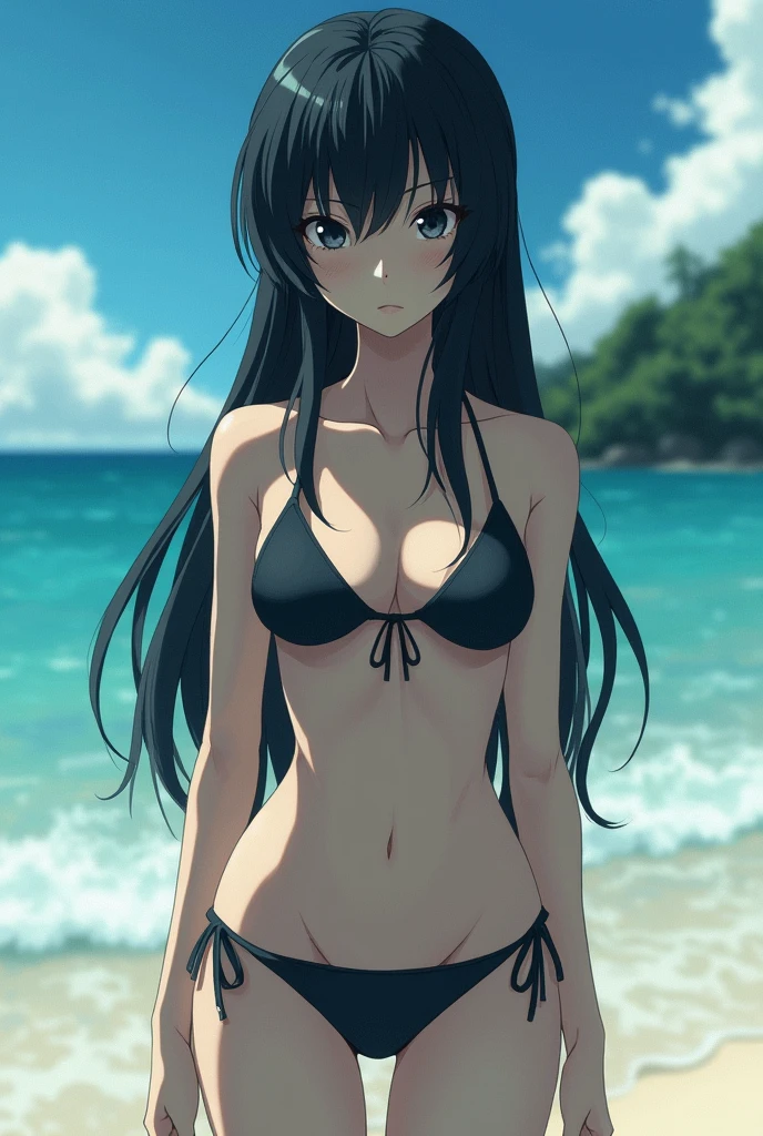 (A superb exquisite Kousaka Reina), (Kousaka Reina:1.5),
(photo realistic:1.4), (hyper realistic:1.4), (realistic:1.3),
(smoother lighting:1.05), (increase cinematic lighting quality:0.9), 32K,
1girl, girl, realistic lighting, light on face, ray trace, (brightening light:1.2), (Increase quality:1.4),
(best quality real texture skin:1.4), finely detailed eyes, finely detailed face, finely quality eyes,
(tired and sleepy and satisfied:0.0), ((face closeup)),
(large chest), (Perfect Body Proportions), (slender Body Proportions),
(beachside), colorful bra & panties,
(Increase body line mood:1.1), (Increase skin texture beauty:1.1),((look back)),