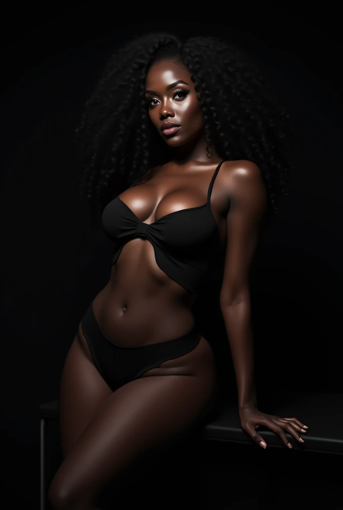 PROTRUDING MASSIVE SUPERIOR HUGE ASS, paired with slender: rock hard six pack: stomach thin waist, dark skin: dark melanin Women Vaporwave, unique physique: very voluptuous lower body, wide: trapezoidal pelvis: widespread hips: widest hips, embodying a fusion of Angela Bassett and Megan thee Stallion, UHD, DSLR, 80 mm, 8k uhd, highres, interior shot: post-apocalyptic studio with delicate cashmere walls, she's illuminated from both sides, super seductive poses, face lit, eloquence bathed in waves of elegance, ultra photo-realistic skin resolution