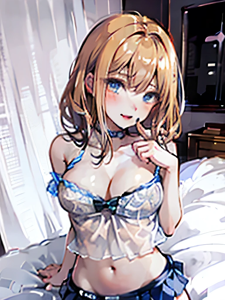 Anime cat ears girl,White color hair,long whitr hair,White lace bra,White lace panties,huge tit, your ass on the bed, Lori huge breasts cleavage, Guviz-style artwork, Guweiz in Pixiv ArtStation, Guweiz on ArtStation Pixiv, Guviz, small loli girl, Soft anime illustration, Anime visuals of cute girls, Detailed digital anime art