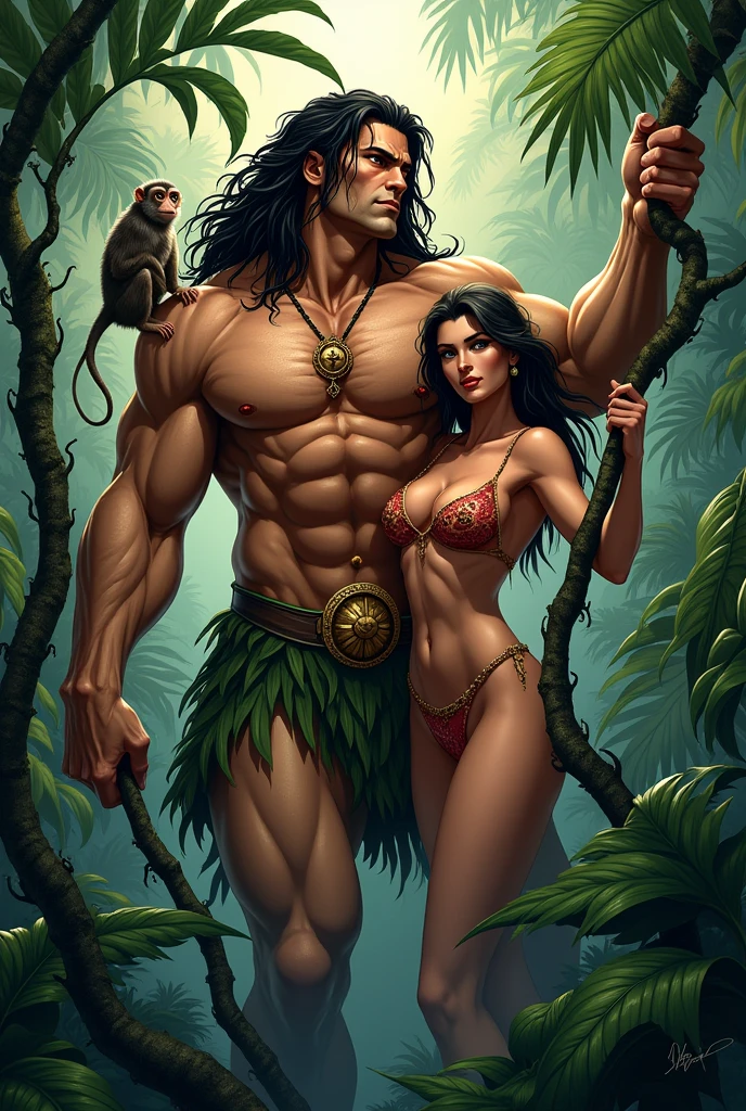 3 naked monsters with large penis in the jungle rape a sexy girl small shorts