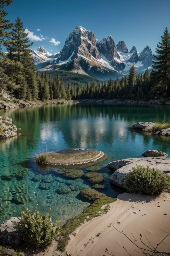 Quiet place, very pleasant, beautiful, calm, scenic. Photorealistic, 8K UHD, Studio Quality, Surreal, Maximum Detail, Large, Post-Processing, Realism, Photoshop, Photography, Detail, Cinema Lighting, Landscape, Panorama, Landscape, Ray Tracing, cinema4D