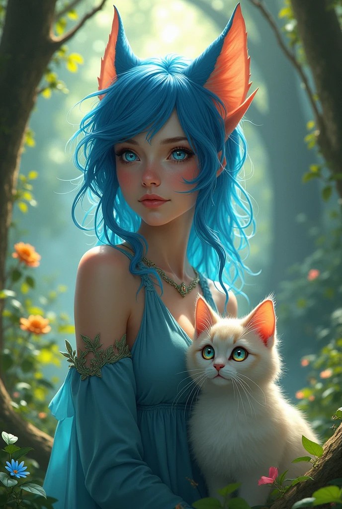 (masterpiece, best quality:1.3)
<lora:epi_noiseoffset2:1> <lora:add_detail:0.7>  <lora:DarkstalkersFelicia:0.8>
DarkstalkersFelicia, 1girl, solo, long hair, blue hair, cat ears, cat girl, vineyard, midday, abundant sunlight and lush greenery , 
 a beautiful painting of a mother