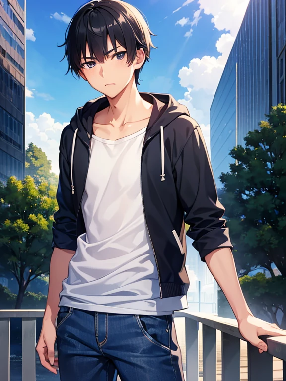 This boyは純朴で元気でかっこいい,The charm of being a teenager,(Thin eyebrows)((Cool casual clothing adjustments:1.4)),,hoodie,Chosen by Fate,clavicle,Stiff, thin limbs,Light and Dark,,Unevenness,Winner of the National High School Boys Mister Contest,(Official website of the National High School Boys Mister Contest),Smooth CG art,Anime Art,High resolution,Highest quality,,4K,8k,Best Quality,Depth of written boundary, (face), Emotional hands, eye,Virtue,clean,clear,(Makoto Shinkai Style),Man&#39;s thinking,(This boy:1.4),,Male commentator, VR game commentator,SF Unreasonable,This boyの膨れた股間を,Suddenly the listener「No dick」I felt something strange in my crotch when I was asked to,I was surprised to see that he had no penis.,moreover「It&#39;s a guy but it&#39;s a female」Growing female crotch,