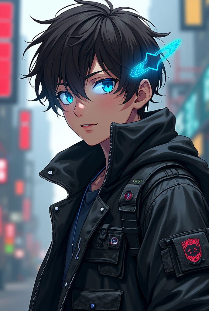 Neon Dreams, (bleeding), ( city, leaning against wall,) sci-fi, science fiction, (neon theme, neon lights, bloom, bright lights), masterpiece, details, detailed, solo, (man, male,) dark blue hair, bright and vivid colors, saturated colors, expressive eyes, calm expression, visual details, slim, ( short hair:1.20), eyes,
<lora:Neon_Dreams:0.80>,