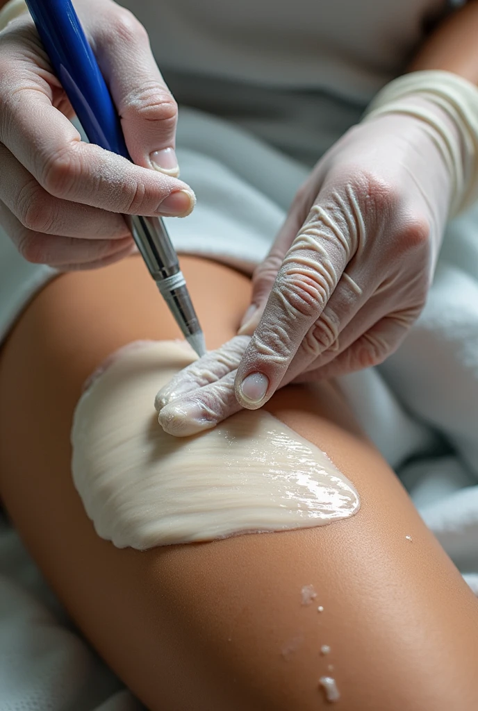 Make a penis(male genital organ) with a razor cut with the name kevin