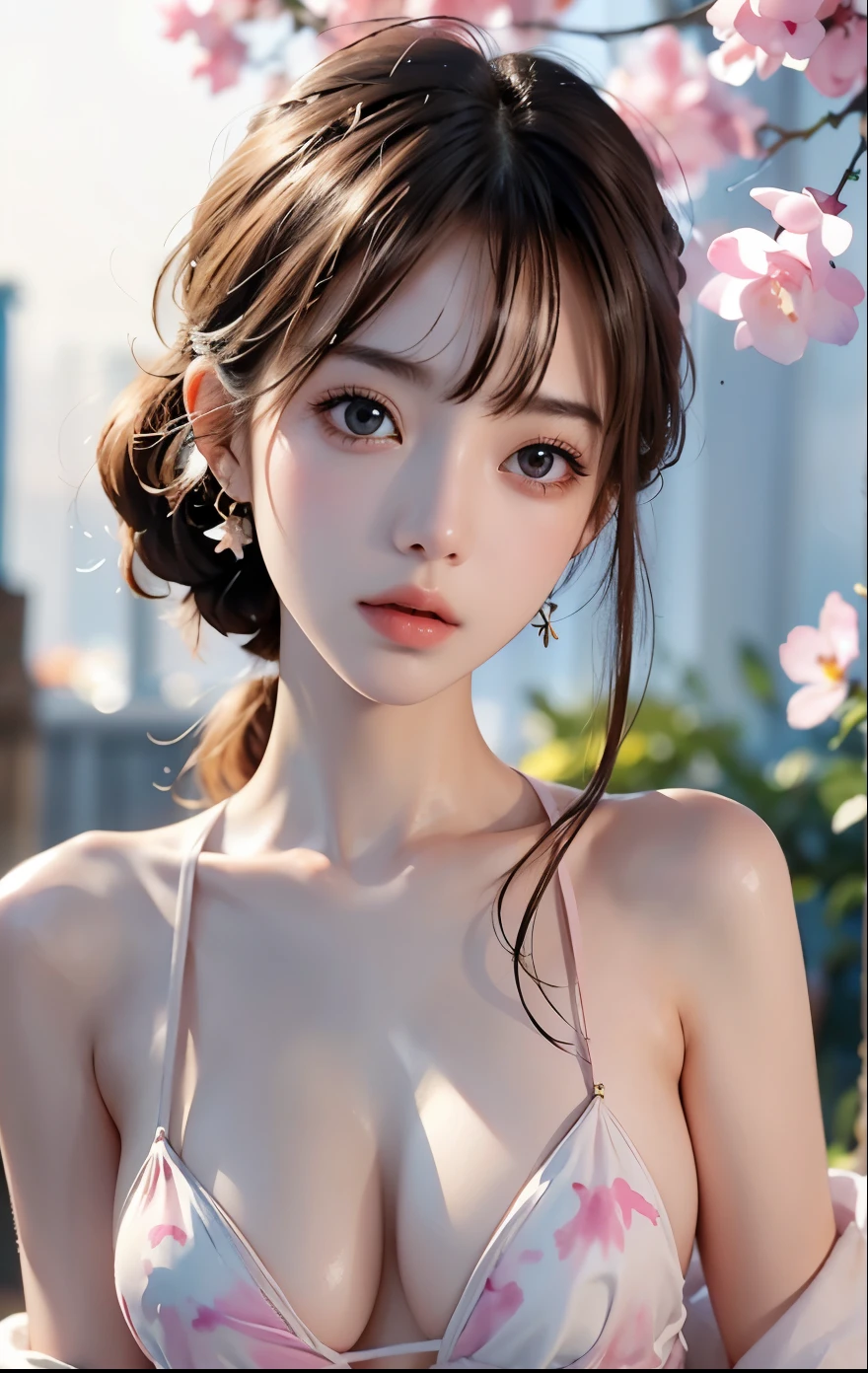 Realistic photos, 8k、(((Blurred background、Watercolor style background)))、A girl、１６talent、anatomy、Light pink eyes、#11: Loose Low Ponytail、Light pink hair、Small Breasts、Black open collar dress、Transparent lace dress、translucent、Random pose、best quality、high resolution、high resolution、Light、Professional photographer、(masterpiece:1.5)、(best quality:1.5)、(8k:1.2)、(Very detailed:1.2)、(Practical:1.2)、(超high resolution:1.2)、(Highly detailed and Practical skin:1.2)、(Very detailed and clean sharp eyes:1.2)、(Three women sentenced to prison.:1.5)、(Violent sex with multiple men:1.6)、(Overflowing love juice:1.4)、(Once the hiccups:1.5)、rest、(20-year-old woman weight loss:1.3)、(Beautiful eyeliner)、(Beautiful eye shadow)、natural lip color、rest、(White transparent thin underwear:1.2)、（White lace underwear：1.2）、rest、(Long shoulder-length white hair:1.8)、(flat chest：1.8)、（Underwear was torn by many people:1.5）、（The underwear was torn:1.6）、（Shredded panties:1.8）、（（Half naked:1.8））、Not even a ray.、(I&#39;I twitch:1.6)、(blush:1.2)、(ecstasy:1.6),(ending:1.2),(Vulgar:1.2),(stupid:1.2),(steam:1.5),(trembling:1.8),(Tears:1.2),(Slobber:1.5),(Sweat:1.4),(Roll your eyes:1.6)、（The underwear was torn in the middle by multiple people：1.5）、（The underwear is torn in the middle：1.8）、（soak：1.2）、（Multiple people take turns：1.5）、（Overall damage to underwear：1.2）、（Chest compressions：1.5）、（The underwear was torn in many places：1.8）、（Torn from top to bottom.：1.2）、（Extensive exposure of genitals：1.8）、（Showing female pink genitals：1.8）、（Exposing breasts：1.8）、（Torn from top to bottom.Exposing body parts：1.8）、（Torn from top to bottom.Exposing the skin of the body：1.2）、（The underwear was torn in many places on the upper body：1.5）、（Exposing breasts：1.5）、（Many people have seen：1.5）、（body fluid：1.5）、（Being touched by many people：1.2）、(Very small：1.3)、(Very small nipples：1.3)、Ultra high definition, Textured skin, Very detailed, 