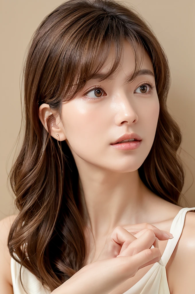 (topless),(((1若い女の子Very detailed美しい顔))) (((Natural Makeup))),Great face and great quality:1.4), (Ultra-detailed), (Very detailed CG 統合 8k 壁紙), Very detailed,32 years old, High resolution raw color photos, Professional photography, Realistic portraits, Great face and eyes, Brown eyes,See-through white shirt,(((Straight medium brown hair))), model, Depth of written boundary,,sit,smile,,(((Quite large breasts))),,(((河原の石にsit)))、(((33 years old))),(((Dark eye makeup)))
