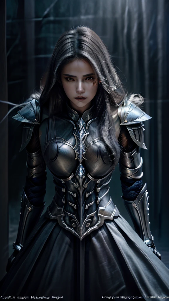 detailed knight wolf, thin armor, intricate design, silver, silk, cinematic lighting, 4K, floating hair, sharp, mystical, fantasy, digital art, hyper realistic, dramatic, epic, moody atmosphere, dark fantasy, highly detailed, chiaroscuro, striking pose, dynamic composition, volumetric lighting, jewel-toned colors, dramatic shadows, ethereal