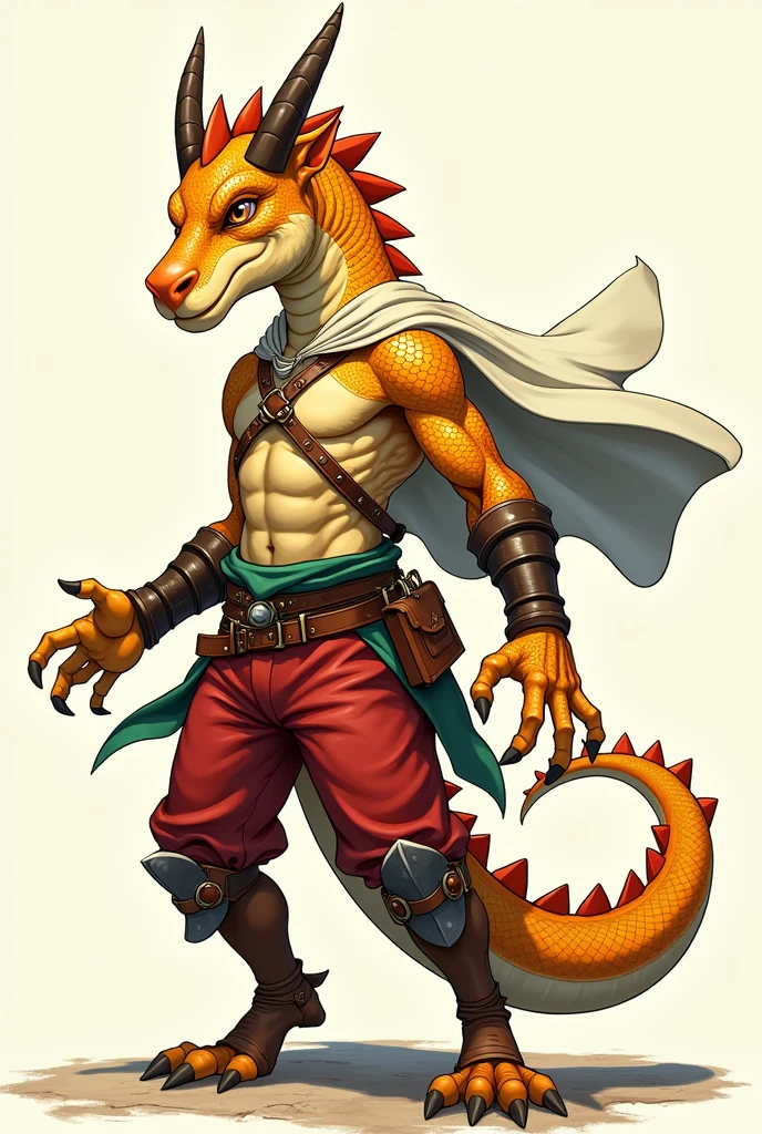 temple,solo,standing,anthro lizard,scared,yellow eyes,lizard eye,4 toes,4 fingers,small colorful feathers,digitigrade,
full armor,<lora:Clothing - Aztech Armor:0.6>,azt3ch,loincloth,holding a crystal,looking at crystal,StyleFixerV2