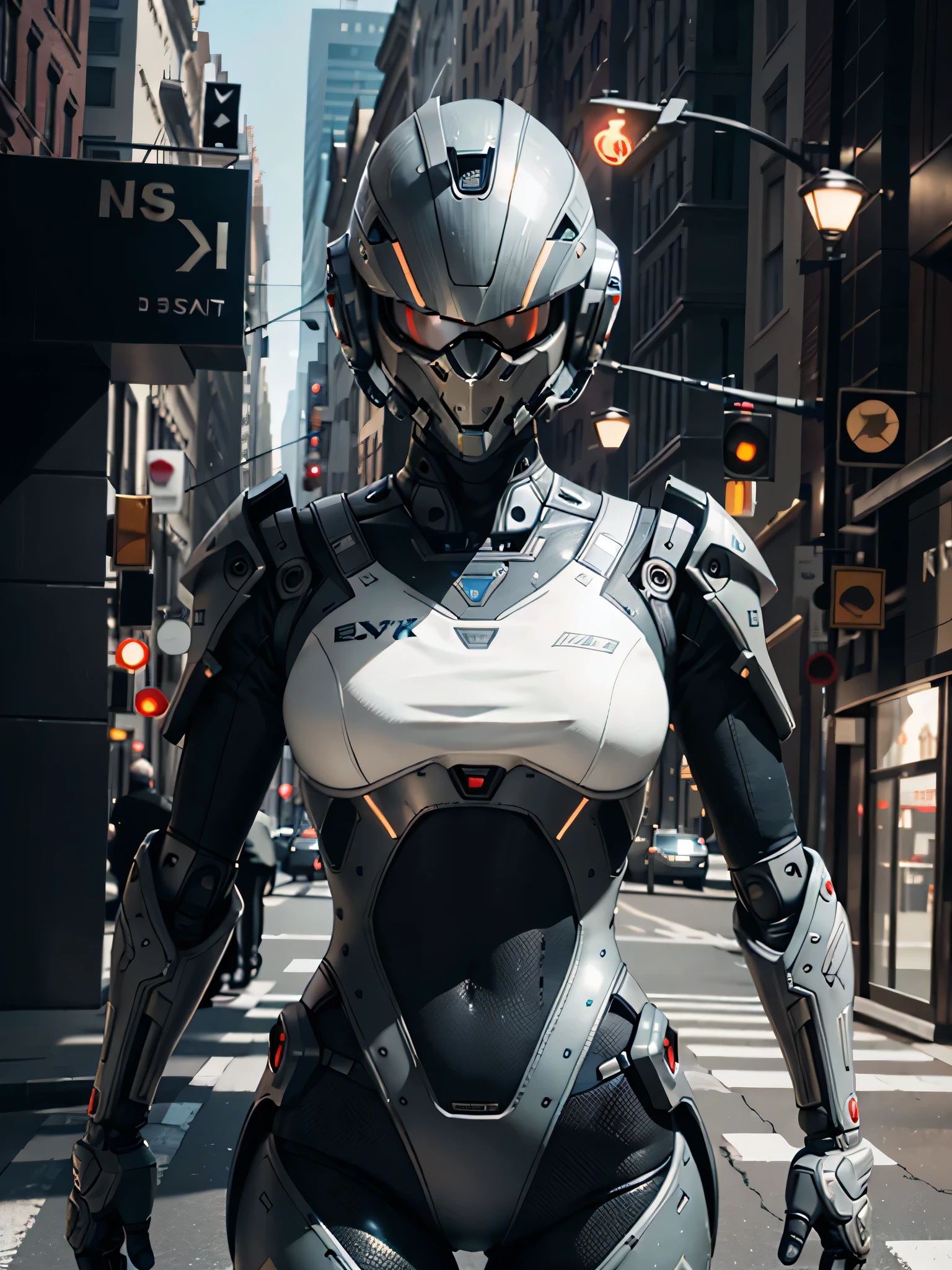 official art, unity 8k wallpaper, ultra detailed, aesthetic, masterpiece, best quality, hyperrealistic and intricate detail, portrait of a military nousr robot, warframe, full robot helmet, character design, detailed helmet, in the style of dieter rams and boston dynamics, robot, highly detailed, intricate details, symmetrical, digital 3d, hard surface, real-time, vfx, volumetric lighting, ambient light, ultra hd, hdr, depth of field, macro shot