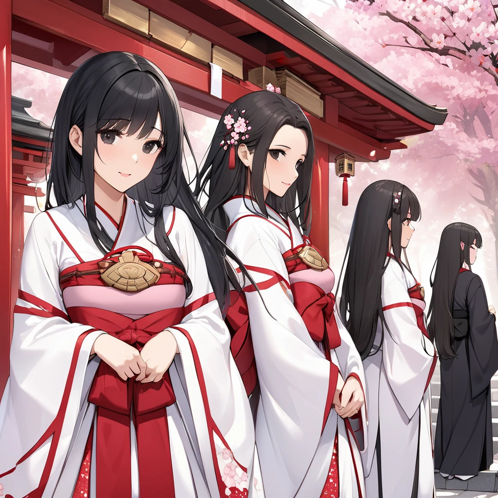 Quiet、Mothers of three, Mature Woman, Long black hair down to her back ...