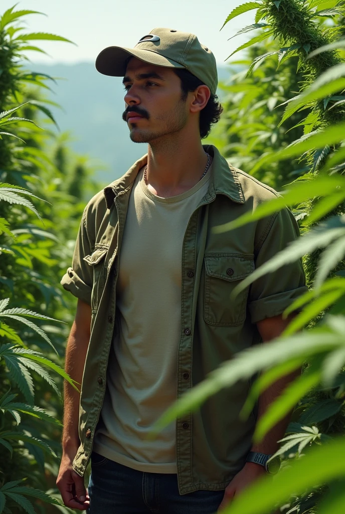 King of the dead with his cannabis plants