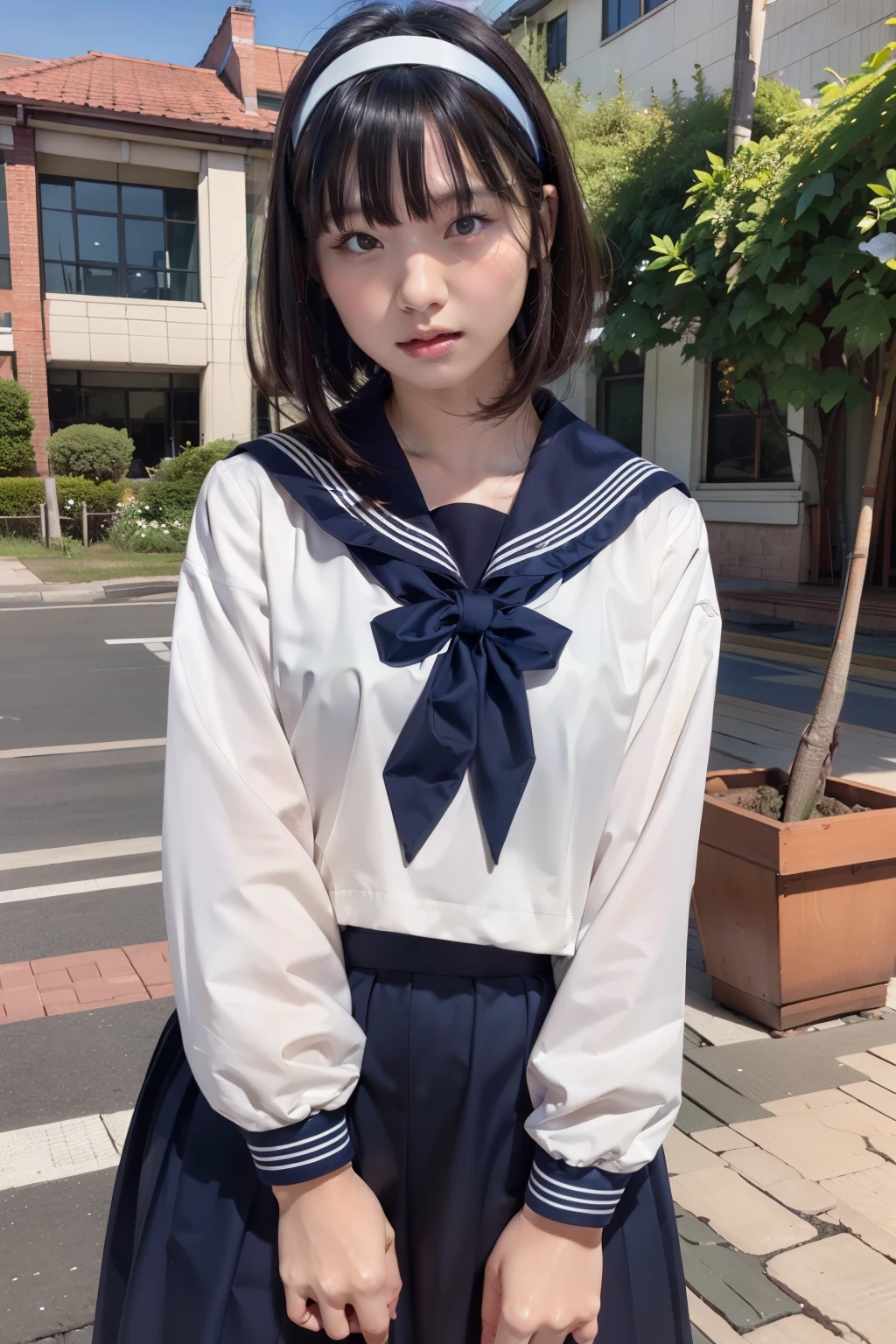 high school girl,Beautiful teeth