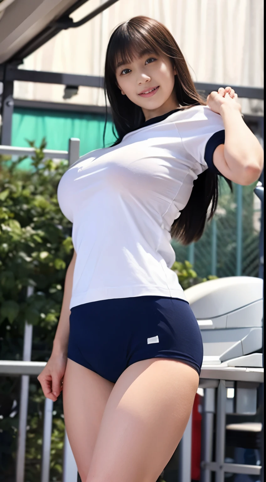 1womanl、japanes、Solo、(Super beautiful)、(beauitful face:1.5)、(A detailed face:1.5)、(A detailed eye)、(Detailed lips)、(Detailed nose)、25-years old、(is standing)、(Sky from below:1.2)、Outdoor tennis court、(Showing white panties:1.3)、(with spreading legs:1.2)、(Tennis apparel for official tournaments:1.1)、(Blue pleated skirt)、(You can see the shape of the nipple:1.1)、wetted skin、Brown hair、(At SFW:1.1)