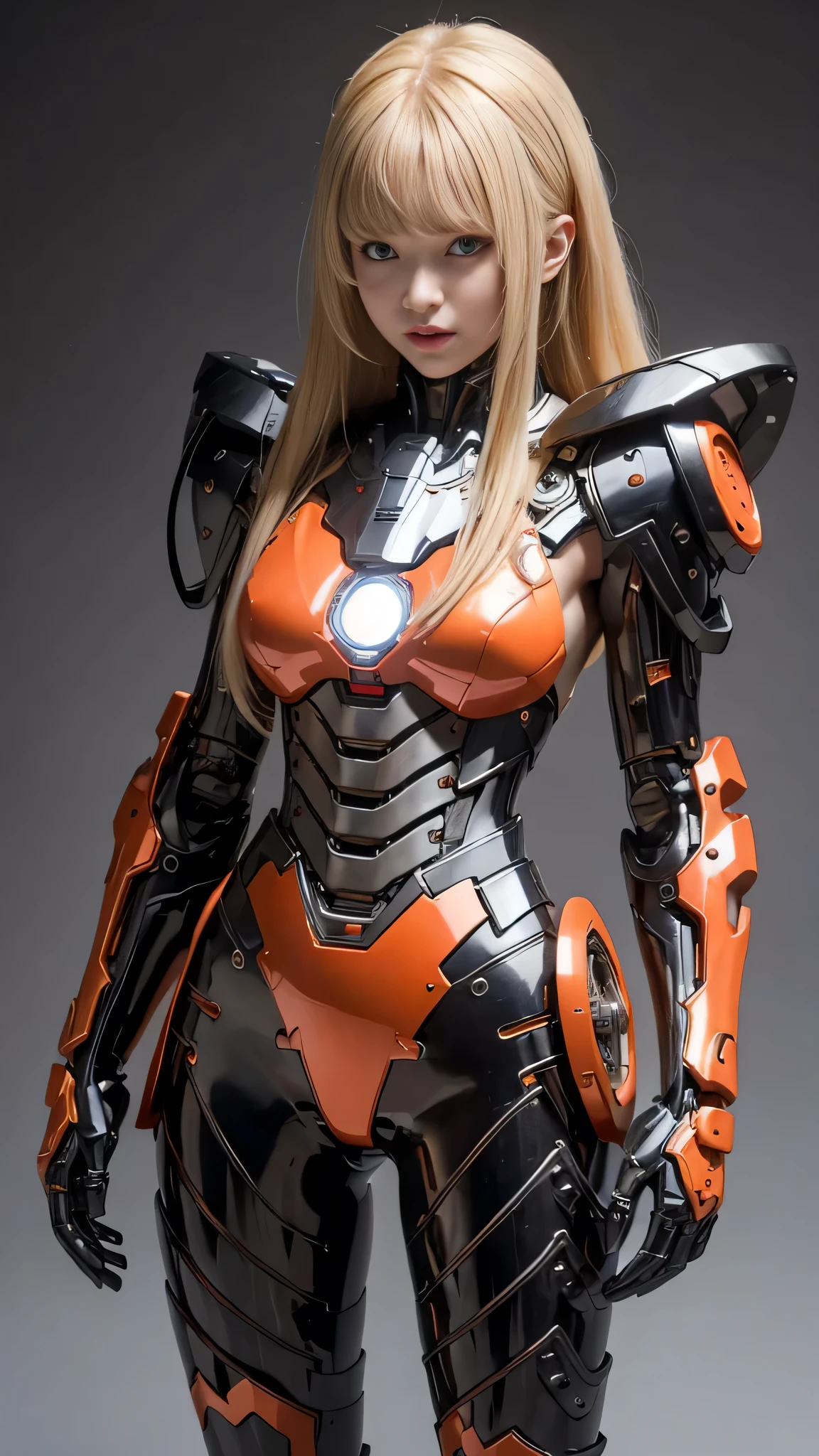 ((Fighting Demonic Beasts))、top-quality、masterpiece、超A high resolution、(Photorealsitic:1.4)、Raw photo、女の子1人、Golden hair、glowy skin、(((1 Mechanical Girl)))、With a beautiful knife、(Blue Metal Bodysuit)、(beautiful forest background)、(Fighting Demonic Beasts)、(Small LED)、((super realistic details))、portlate、(Strong giant demon beast background),globalillumination、Shadow、octan render、8K、ultrasharp、Colossal tits、Raw skin is exposed in cleavage、metals、Details of complex ornaments、Japan details、highly intricate detail、Realistic light、CGSoation Trends、Red Eyes、radiant eyes、Facing the camera、neon details、(Mechanical limbs)、(blood vessels connected to tubes)、Mechanical vertebrae attached to the back、mechanical cervical attaching to neck、(Wires and cables connecting to the head)、Gundam、Small LED、,Mechanical thighs、Toostock、(Hands are also made of machines)、(Attack of the Monster Beasts)、(Wounded in a deadly battle)、