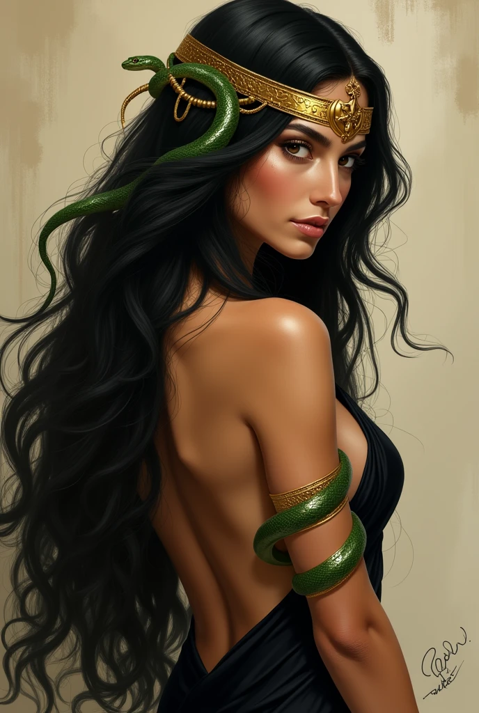 High clarity eyes, green eye lens, sharp eyes, green snakes, perfect snakes, perfect snake heads, highly detailed, flawless, "Imagine a captivating portrayal of the infamous Medusa from Greek and Roman mythology. Craft an image that combines her ethereal beauty with her tragic curse – a serpent-haired Gorgon whose gaze turns mortals to stone. Illustrate her fierce determination, the intricacies of her serpentine locks, and the mesmerizing yet perilous aura that surrounds her. Explore the emotions conveyed in her eyes and the mythology that weaves her into the tapestry of ancient legends." in Peter paul Rubens style, by Peter paul Rubens, flawless,