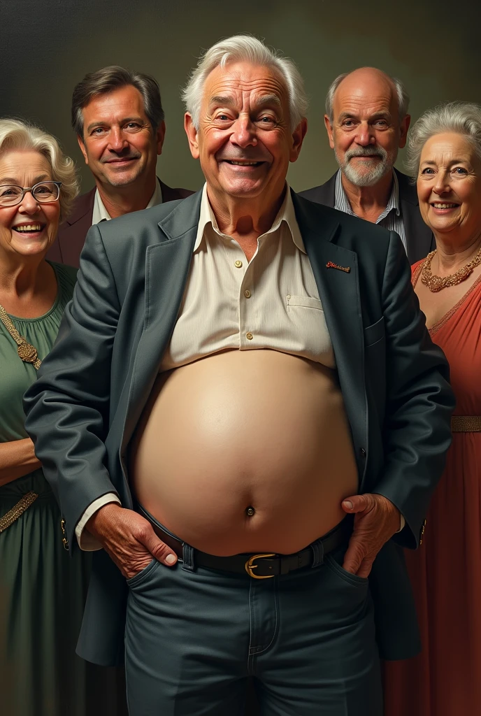 old man,pregnant man 