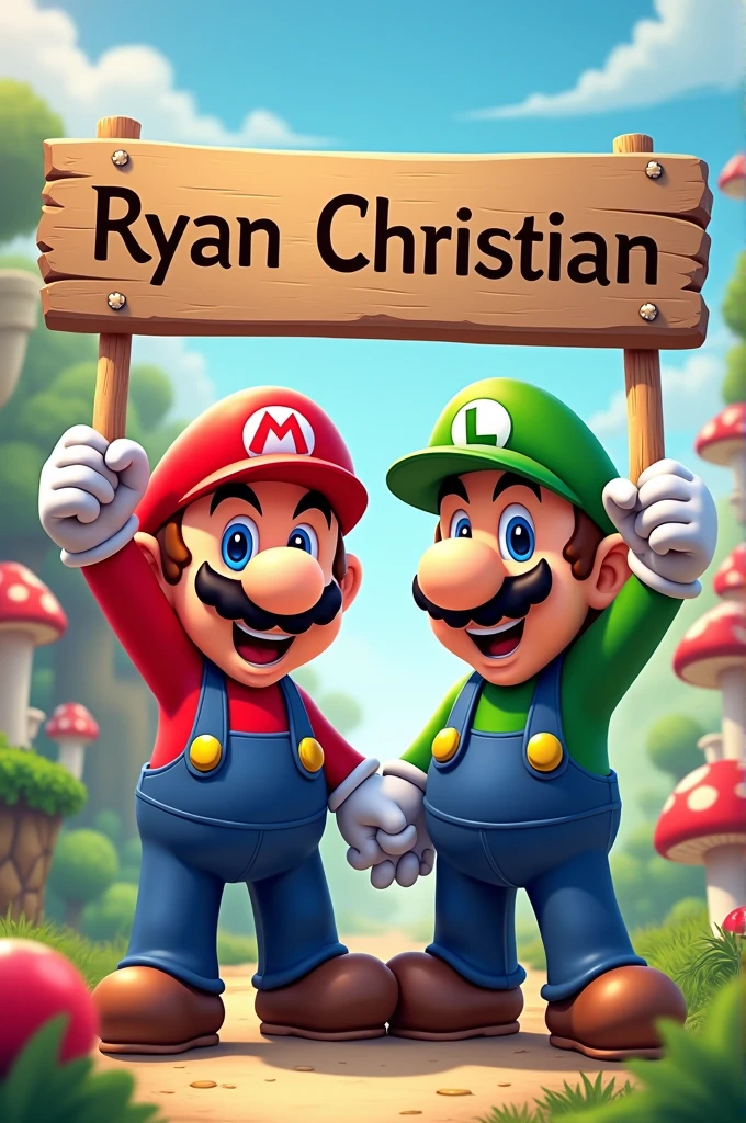 Mario Bros birthday invitation for Sebastian, August 31st at 3pm at Las Vegas Park