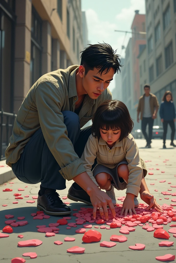 A Father's Day photo of a 30-year-old man in China and a 2-year-old daughter in China