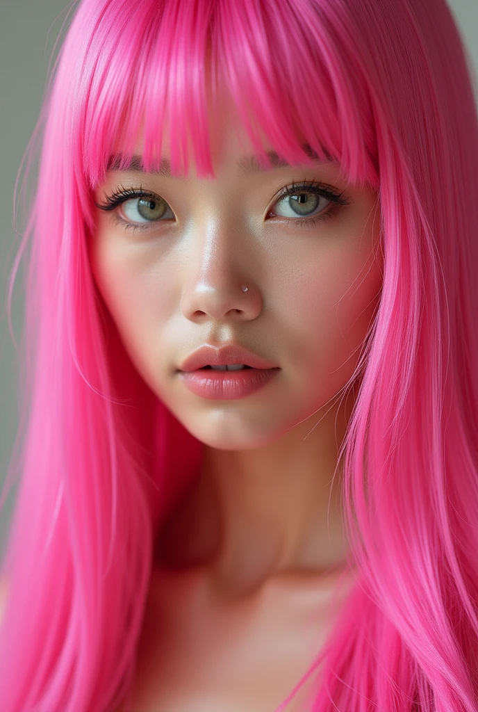 ((masterpiece quality)) 2 girls, multiple people, 19 year old japanese girls, pink hair, on knees, small breasts, perky breasts, no bra, ((cum facial)), at a crowded dark esports arena, exposed tits, magenta and blue lighting, darker room, sperm on face