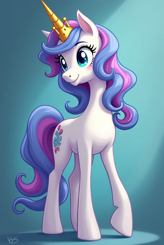(masterpiece, best quality:1.1), 1girl, solo, ass focus, (my little pony:1.1),ass, (tail:1.1), looking back, looking at viewer, colored skin, long hair, long hair, outdoors, rose garden, roses, flower, nature, plant, grass, romantic, fragrant, colorful, idyllic, whimsical, (Princess Luna), ((nsfw)), purple fur
