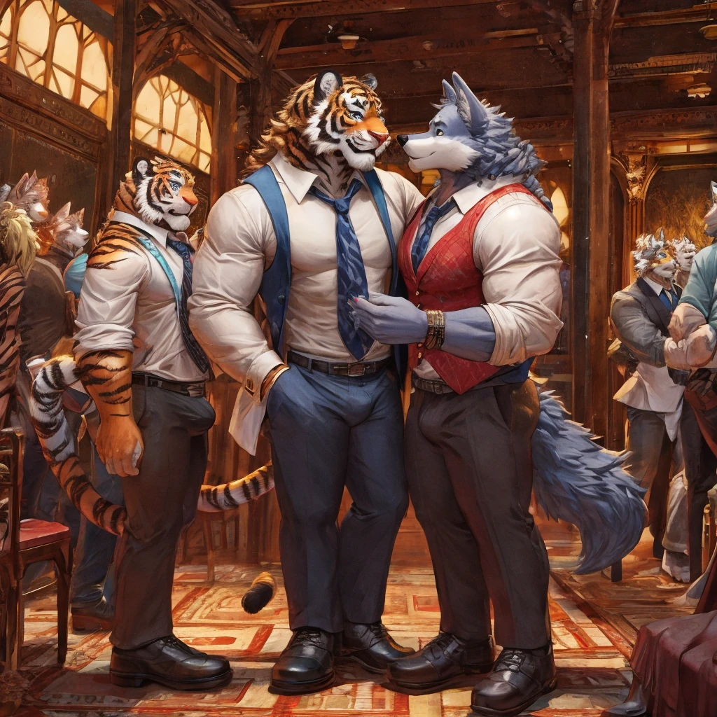 ((best quality)), ((masterpiece)), (detailed), ((best quality)), ((masterpiece)), (detailed), 2boy , Bears , Furry , Anthro , Wearing cap , Bodyguard outfit , Bodybuilder , Pregnant , Big Dick , Lactation , Cum , big breast , Anal , anal sex , Anal kissing , Messy cum ,naked Gay party , handsome , good looking , full body