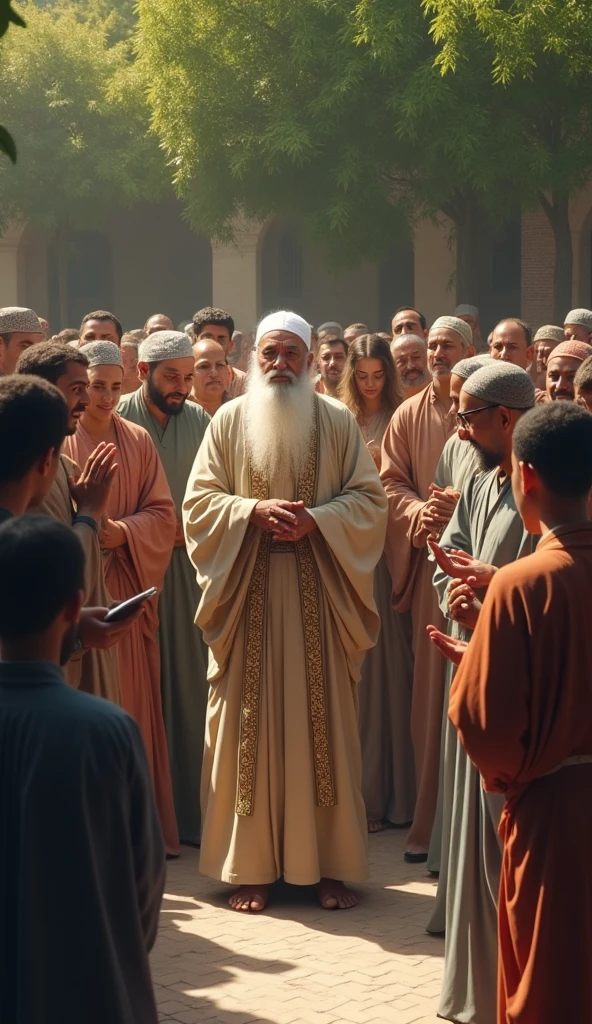 Imam next to the Companions