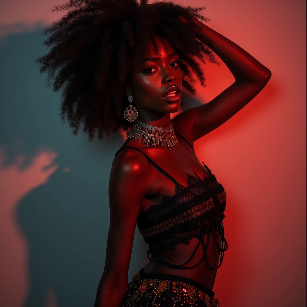 Vagina big lips, dark skin, Womancore, stunning 8 K, volumetric lighting
