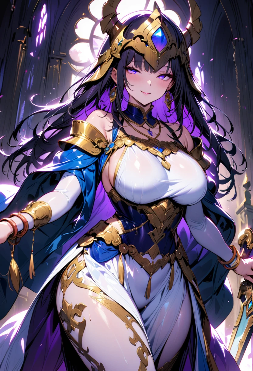nsfw,((anime moe artstyle)),((Masterpiece)), (Best Quality), (Super Detail), Illustration, ((Very Delicate and Beautiful)),Dynamic Angle,Looking at viewer,((((Solo)))),(((Full body))),(((1 nude arrogant pregnant empress standing in the royal palace))),((((heavily pregnant)))),last month of pregnancy,bare belly,navel,gleaming skin,nude,((fair skin)),((((gigantic breasts)))),cleavage,(((Gorgeous jeweled Nipple pasties))),(((jeweled crotch))),((gold trim)),arrogant,(angry),(((embarrassed))),Purple eyes,Sharp eyes,Detailed Face, Long Eyelashes,Jet Black Hair,Straight Hair,((Very Long Hair)),((Bangs between eyes)),curvy,((jeweled navel piacing)),jeweled thigh strap, jeweled arm ring, anklet, jeweled armlet,long gloves,Beautifully jeweled big tiara,Beautifully gem earrings,Beautifully jeweled necklace,Beautifully jeweled ornaments,indoor,light particles,royal palace,