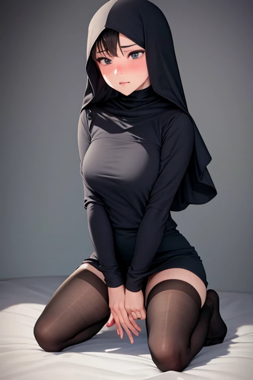 (best quality, 8k, highres, photorealistic:2.0), (solo, one girl:2.0),(lighting: front),(lighting: strong),(Russian Beauty:2.0),(very muscular girl:1.5),(bodybuilder girl:1.5),(shiny skin:1.5),(oily skin:1.5),(platinum blonde hair:1.5),(Squat down with both knees up and spread your legs apart:1.5),(raise both arms behind your head:1.5),(christian church location),(((medium skirt long sleeve nun wearing tight clothes))),(wearing white panties),(wear black stockings:1.3),(amazing orgasm:1.2),Blush brown makeup , dark eye makeup , use pink glossy lipstick, wearing a cross necklace, ((restraint, bondage)), ((restraint with handcuffs:1.2)),((being shackled)), (intense ecstasy:1.5),erect nipples