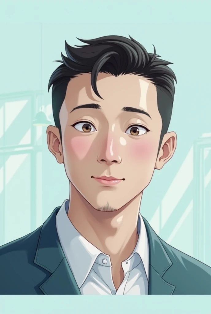 An Asian man in Iron Man style