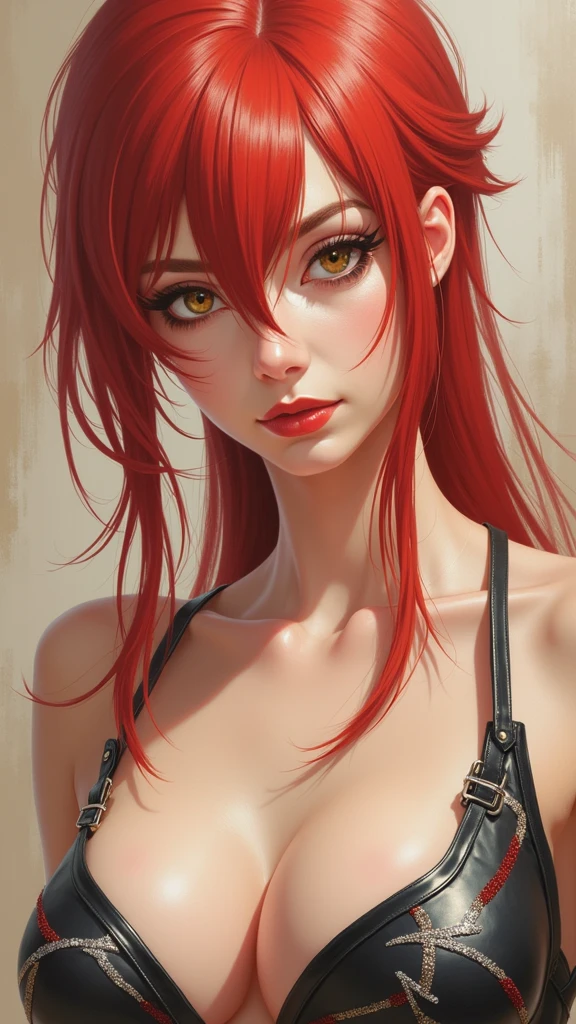 I have a big chest,Your face looks like you&#39;re about to cry at any moment,I have red hair, This is a realistic high-definition AI character., There is semen on the body,It brings tears to my eyes,Exposing breasts and nipples, 몸에 끈적거리는 white liquid가 흘러내립니다, It&#39;s a gloomy face, 