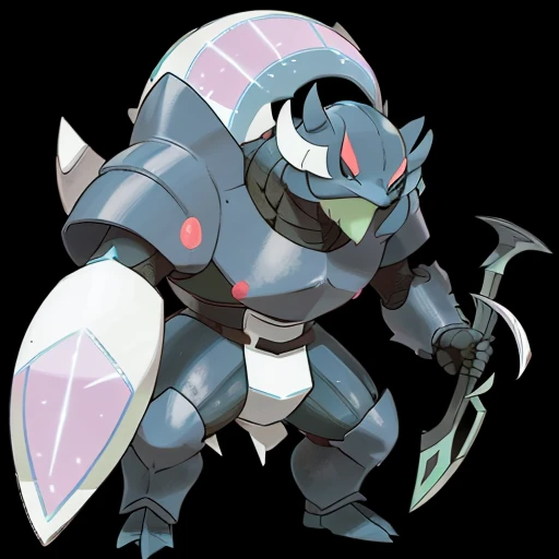 creature, pkmn, armor, holding weapon, ogre,