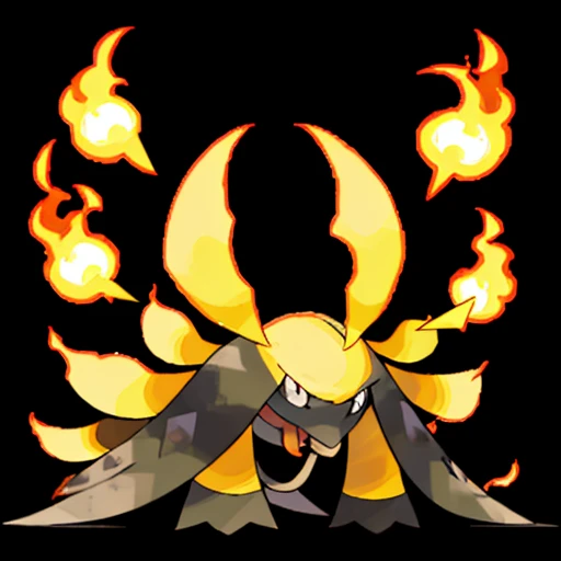 pkmn,  black background, fire,