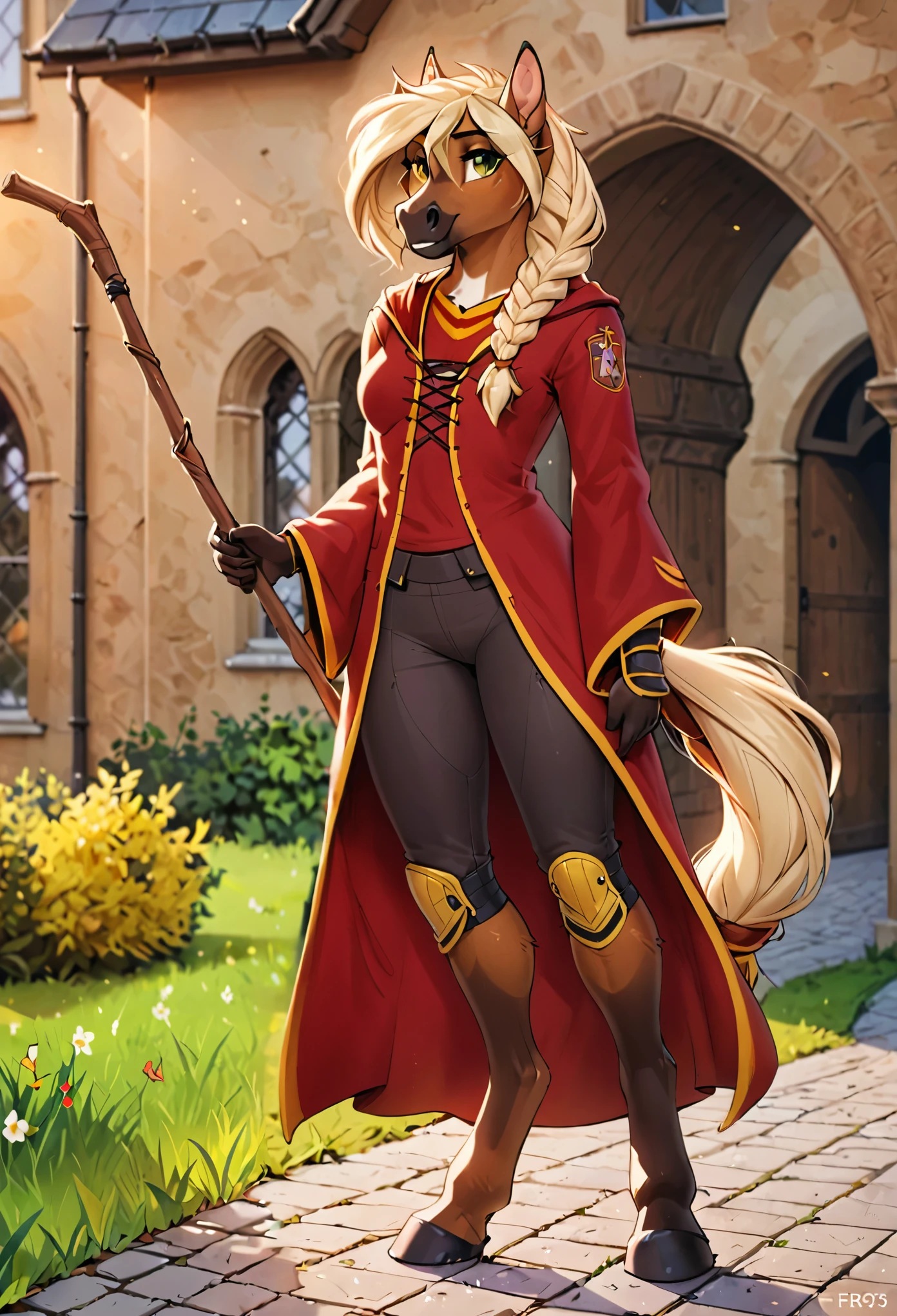 remove broom, no broom, grass and path background
