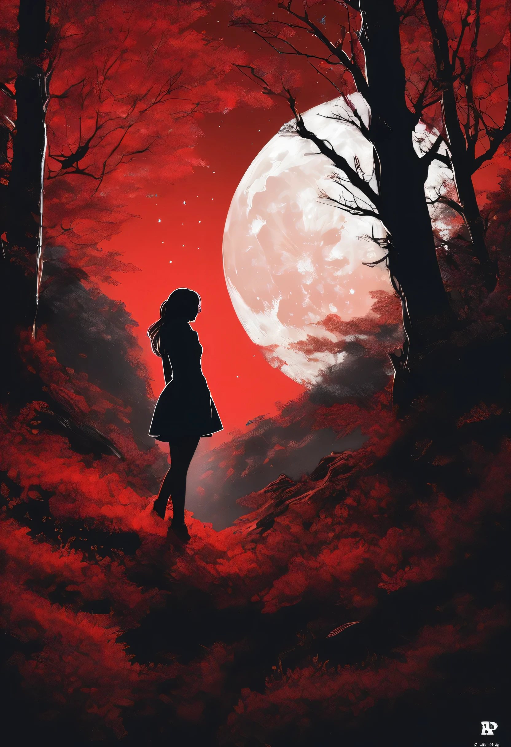 Red pencil shading, Red charcoal drawing, coloring paper, Pencil drawing, Brutal Dark B/w and red color scheme, Silver pattern,
Poster, close, full length, Shadow Puppet Art.(( Autumn forest、Beautiful girl sitting with her chin on her hands)), Realistic, Glow Frame, Backlight colors, silhouette colors, Space Frame, beautiful woman in frame, silhouette, Backlight, bright, Magical Night Sky, figure, Soft, beautiful, Dreamy, Realistic, professional, Simple, Sparkling Night Sky, Very detailedな, Very detailed, figure, Semi-finished sketch, Half Color Sketch, anime, masterpiece, bright colors, High contrast, bright lighting, dark Simple background,