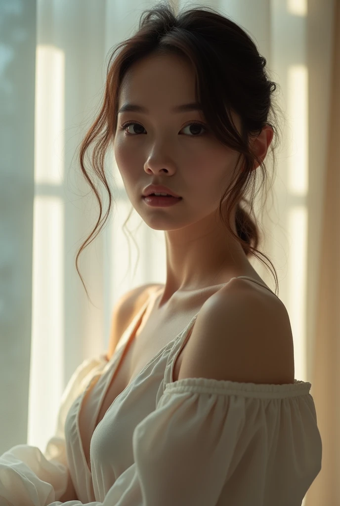 (best quality,4k,highres,masterpiece:1.2),bathroom,showering,naked,Chinese girl,teen 15 years old,long hair,double eyelid,beautiful eye,seductive pose,whole body shot